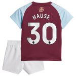 Aston Villa Shirts - aston villa adidas home baby kit 2024-25 with hause 30 printing Collection of Official Fan Gear