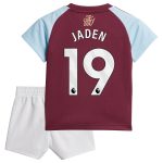 Aston Villa Shirts - aston villa adidas home baby kit 2024-25 with jaden 19 printing Collection of Official Fan Gear