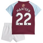 Aston Villa Shirts - aston villa adidas home baby kit 2024-25 with maatsen 22 printing Collection of Official Fan Gear