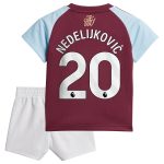 Aston Villa Shirts - aston villa adidas home baby kit 2024-25 with nedeljković 20 printing Collection of Official Fan Gear
