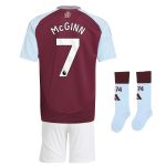 Aston Villa Shirts - aston villa adidas home mini kit 2024-25 with mcginn 7 printing Collection of Official Fan Gear
