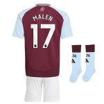 Aston Villa Shirts - aston villa adidas home mini kit 2024-26 with malen 17 printing Collection of Official Fan Gear