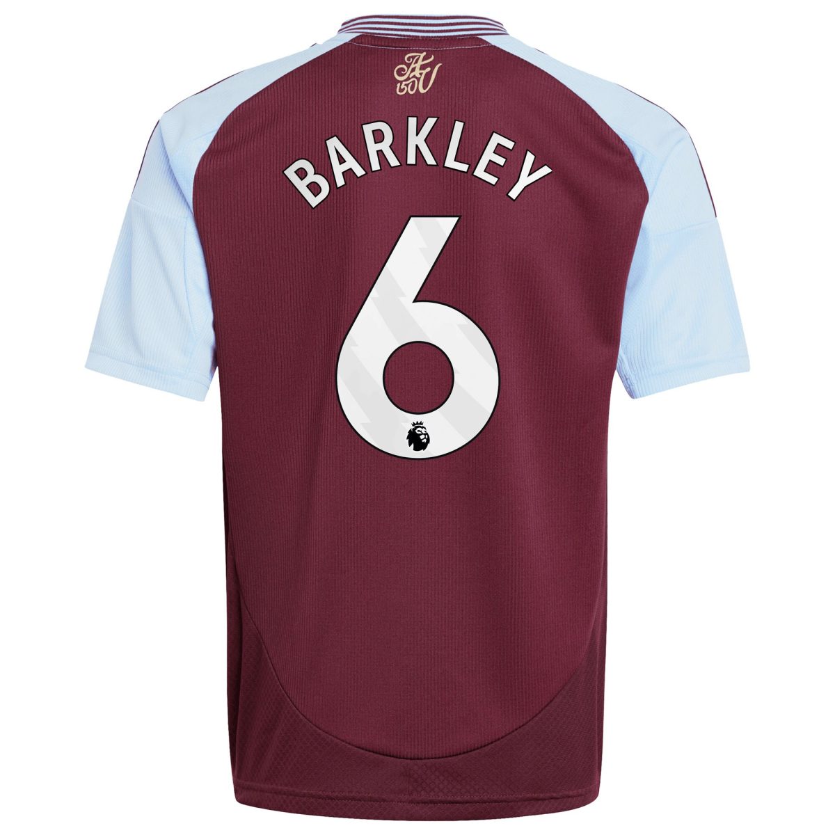 Aston Villa Shirts - aston villa adidas home shirt 2024-25 – kids with barkley 6 printing Collection of Official Fan Gear