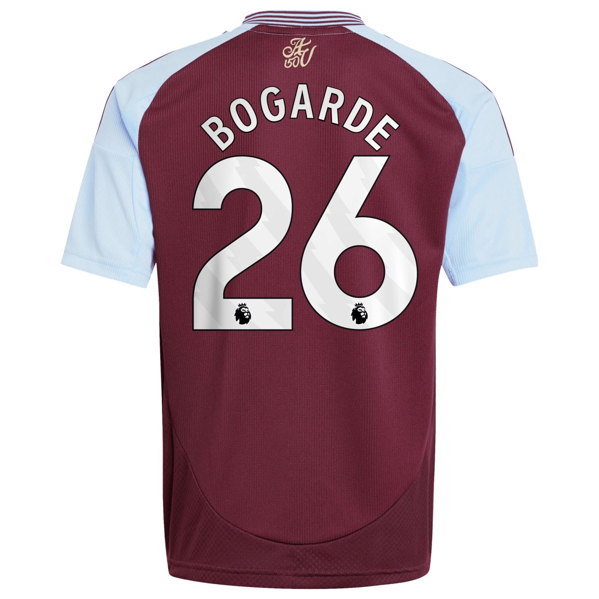Aston Villa Shirts - aston villa adidas home shirt 2024-25 – kids with bogarde 26 printing Collection of Official Fan Gear