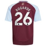 Aston Villa Shirts - aston villa adidas home shirt 2024-25 – kids with bogarde 26 printing Collection of Official Fan Gear