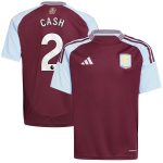 Aston Villa Shirts - aston villa adidas home shirt 2024-25 – kids with cash 2 printing Collection of Official Fan Gear