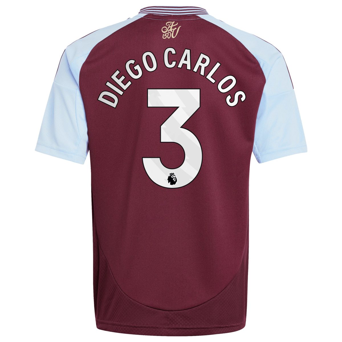 Aston Villa Shirts - aston villa adidas home shirt 2024-25 – kids with diego carlos 3 printing Collection of Official Fan Gear