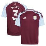Aston Villa Shirts - aston villa adidas home shirt 2024-25 – kids with disasi 3 printing Collection of Official Fan Gear
