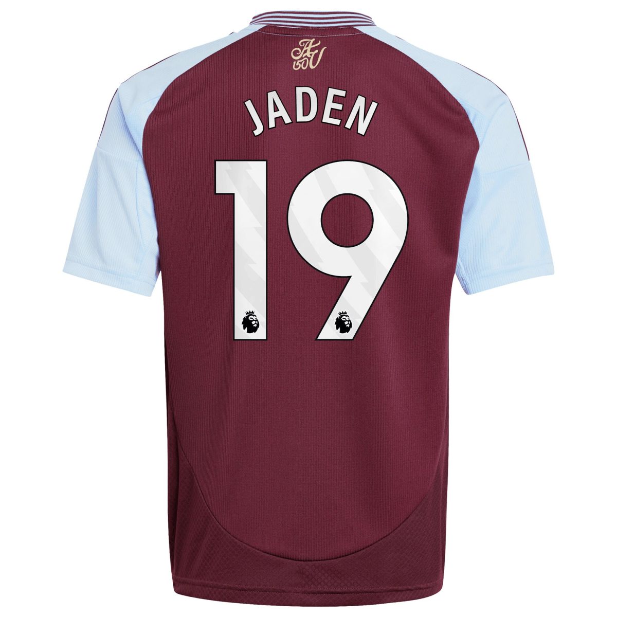 Aston Villa Shirts - aston villa adidas home shirt 2024-25 – kids with jaden 19 printing Collection of Official Fan Gear
