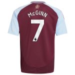 Aston Villa Shirts - aston villa adidas home shirt 2024-25 – kids with john mcginn 7 printing Collection of Official Fan Gear
