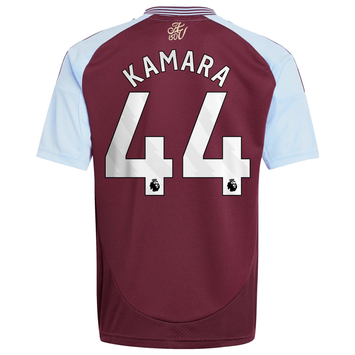 Aston Villa Shirts - aston villa adidas home shirt 2024-25 – kids with kamara 44 printing Collection of Official Fan Gear