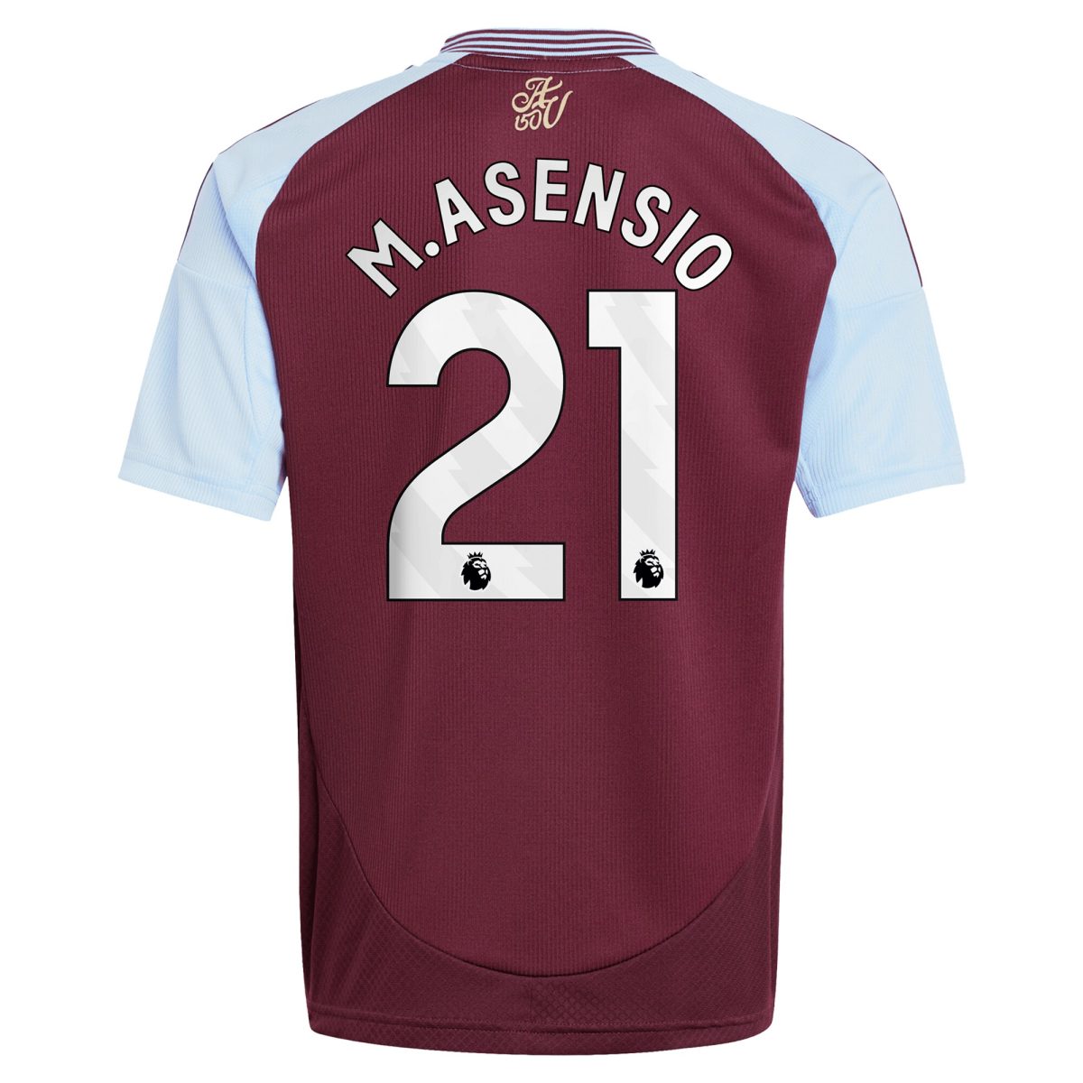 Aston Villa Shirts - aston villa adidas home shirt 2024-25 – kids with m.asensio 21 printing Collection of Official Fan Gear