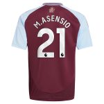 Aston Villa Shirts - aston villa adidas home shirt 2024-25 – kids with m.asensio 21 printing Collection of Official Fan Gear
