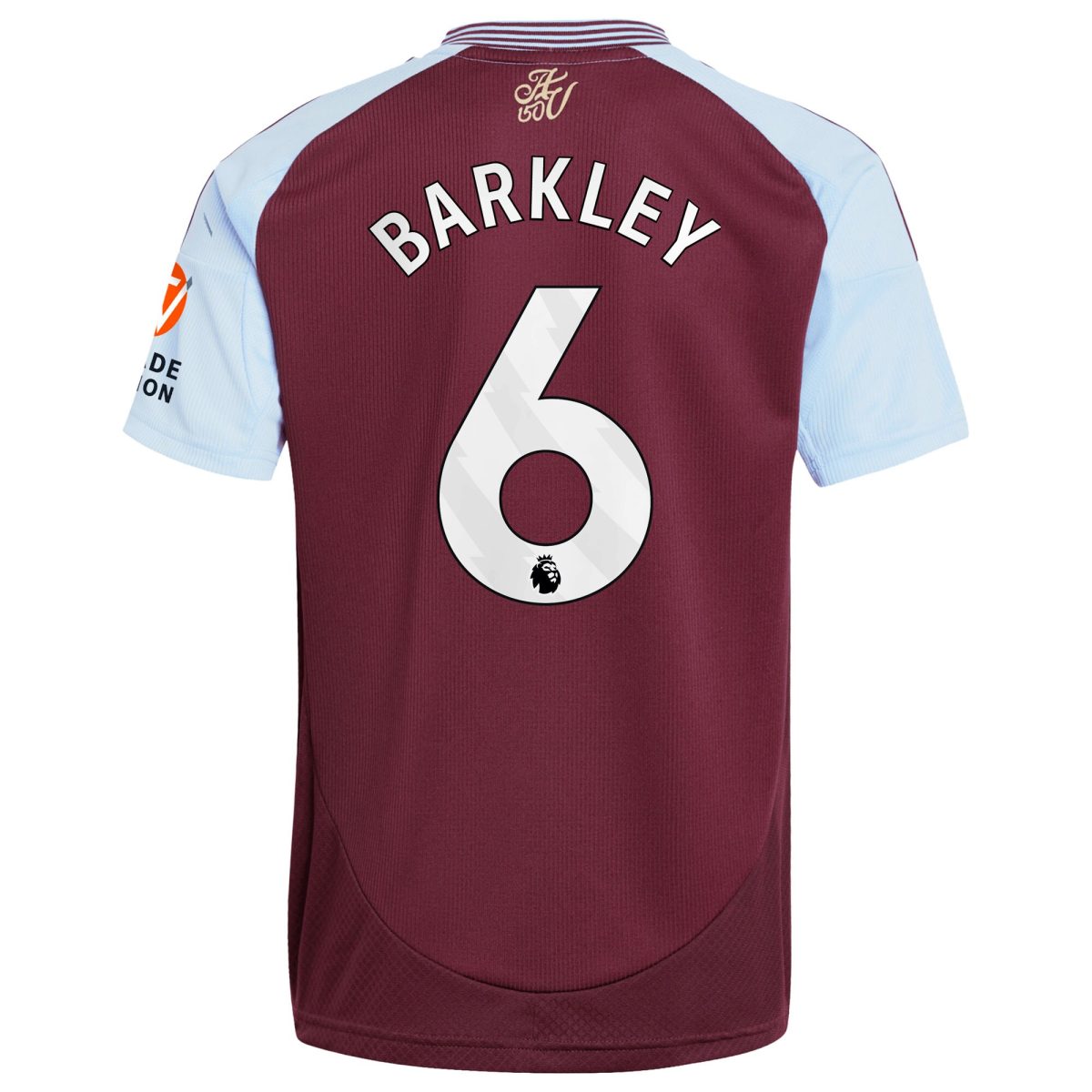 Aston Villa Shirts - aston villa adidas home shirt 2024-25 with barkley 6 printing Collection of Official Fan Gear