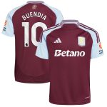 Aston Villa Shirts - aston villa adidas home shirt 2024-25 with buendia 10 printing Collection of Official Fan Gear