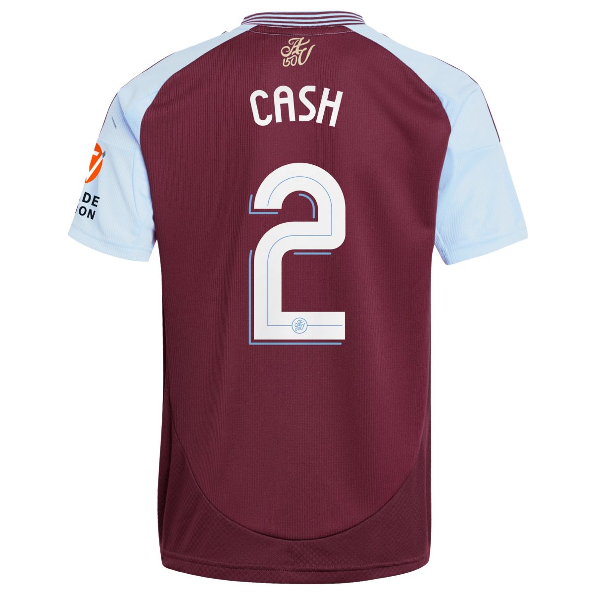Aston Villa Shirts - aston villa adidas home shirt 2024-25 with cash 2 cup printing Collection of Official Fan Gear