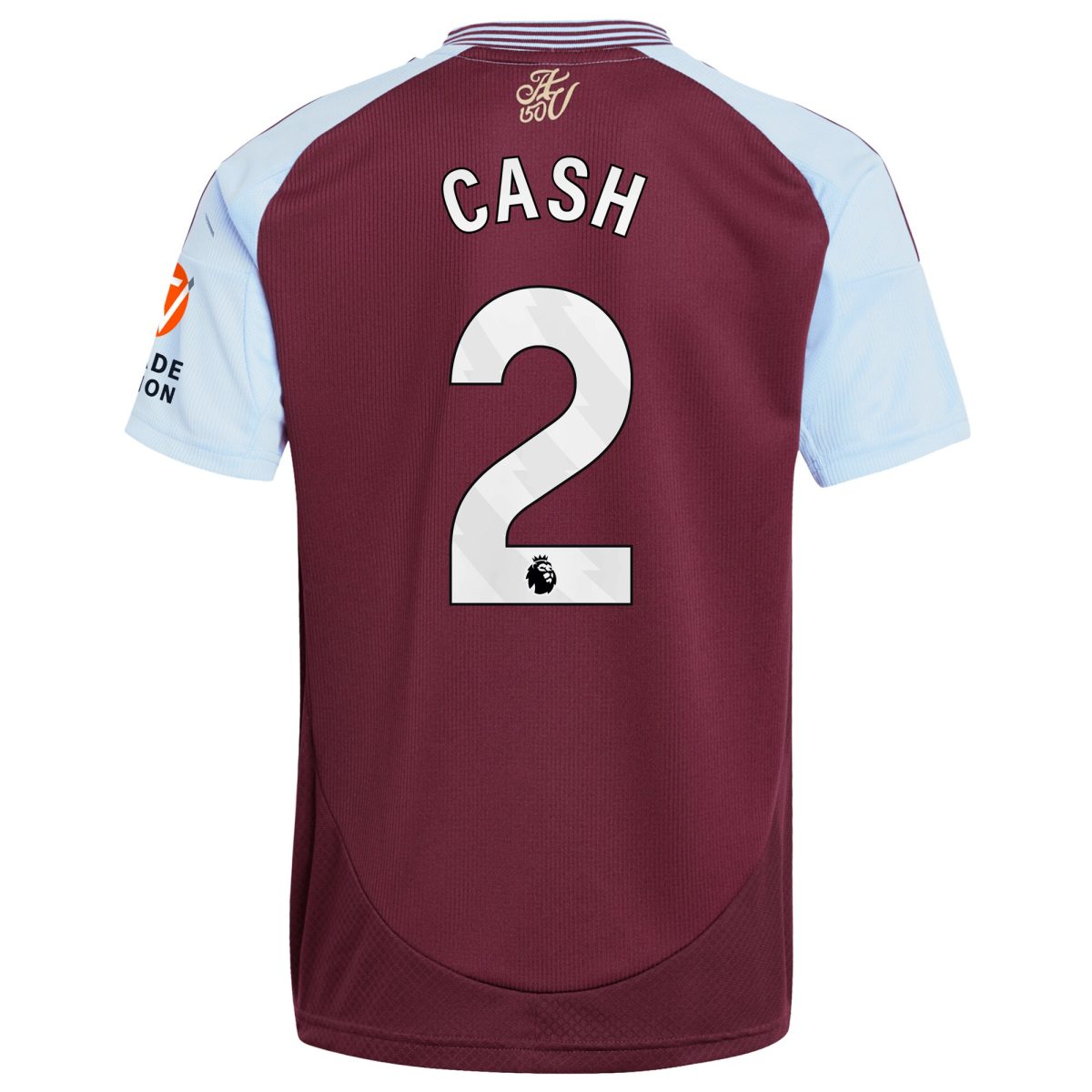 Aston Villa Shirts - aston villa adidas home shirt 2024-25 with cash 2 printing Collection of Official Fan Gear