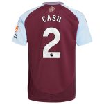 Aston Villa Shirts - aston villa adidas home shirt 2024-25 with cash 2 printing Collection of Official Fan Gear