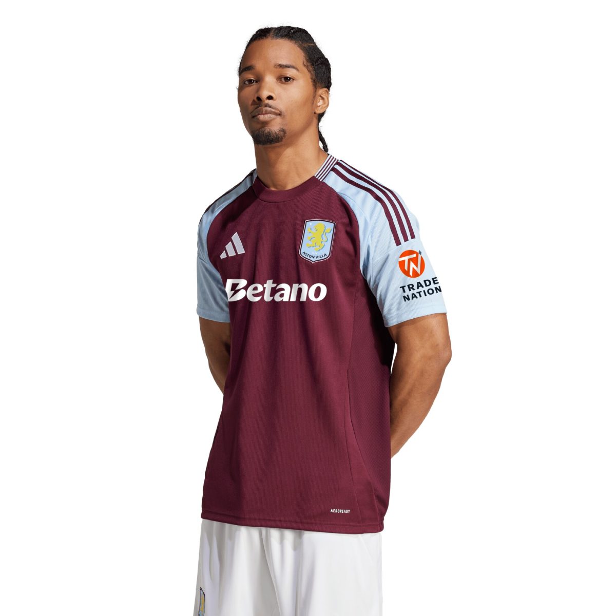 Aston Villa Shirts - aston villa adidas home shirt 2024-25 with custom printing Collection of Official Fan Gear