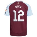 Aston Villa Shirts - aston villa adidas home shirt 2024-25 with digne 12 cup printing Collection of Official Fan Gear