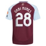 Aston Villa Shirts - aston villa adidas home shirt 2024-25 with gabi nunes 28 cup printing Collection of Official Fan Gear
