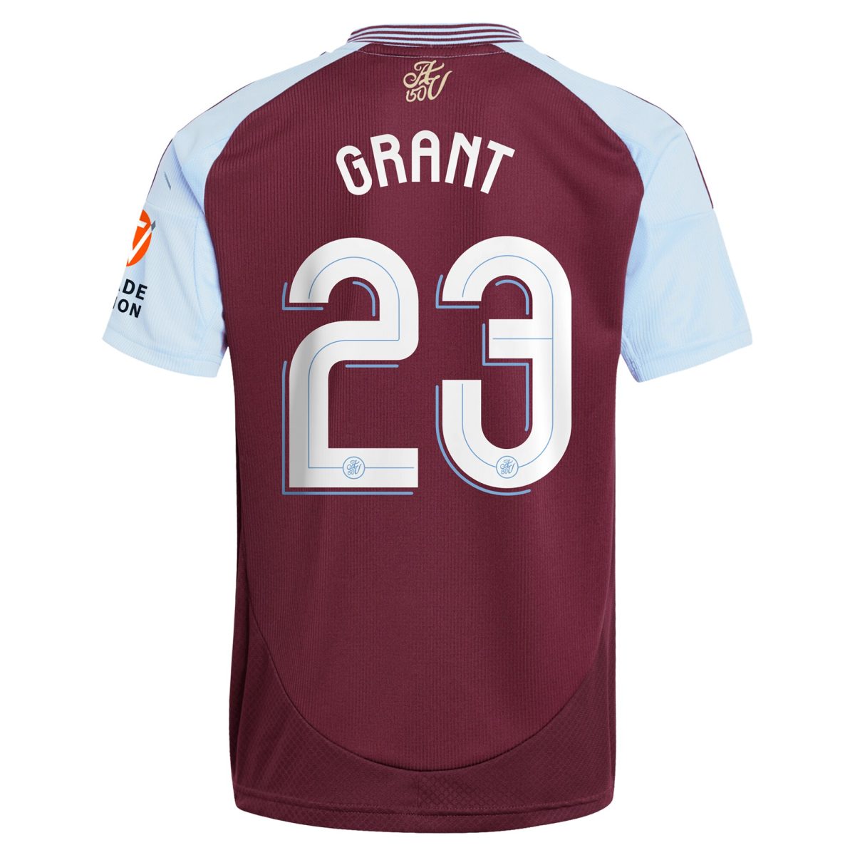 Aston Villa Shirts - aston villa adidas home shirt 2024-25 with grant 23 cup printing Collection of Official Fan Gear