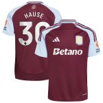 Aston Villa Shirts - aston villa adidas home shirt 2024-25 with hause 30 printing Collection of Official Fan Gear