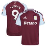 Aston Villa Shirts - aston villa adidas home shirt 2024-25 with j.duran 9 printing Collection of Official Fan Gear