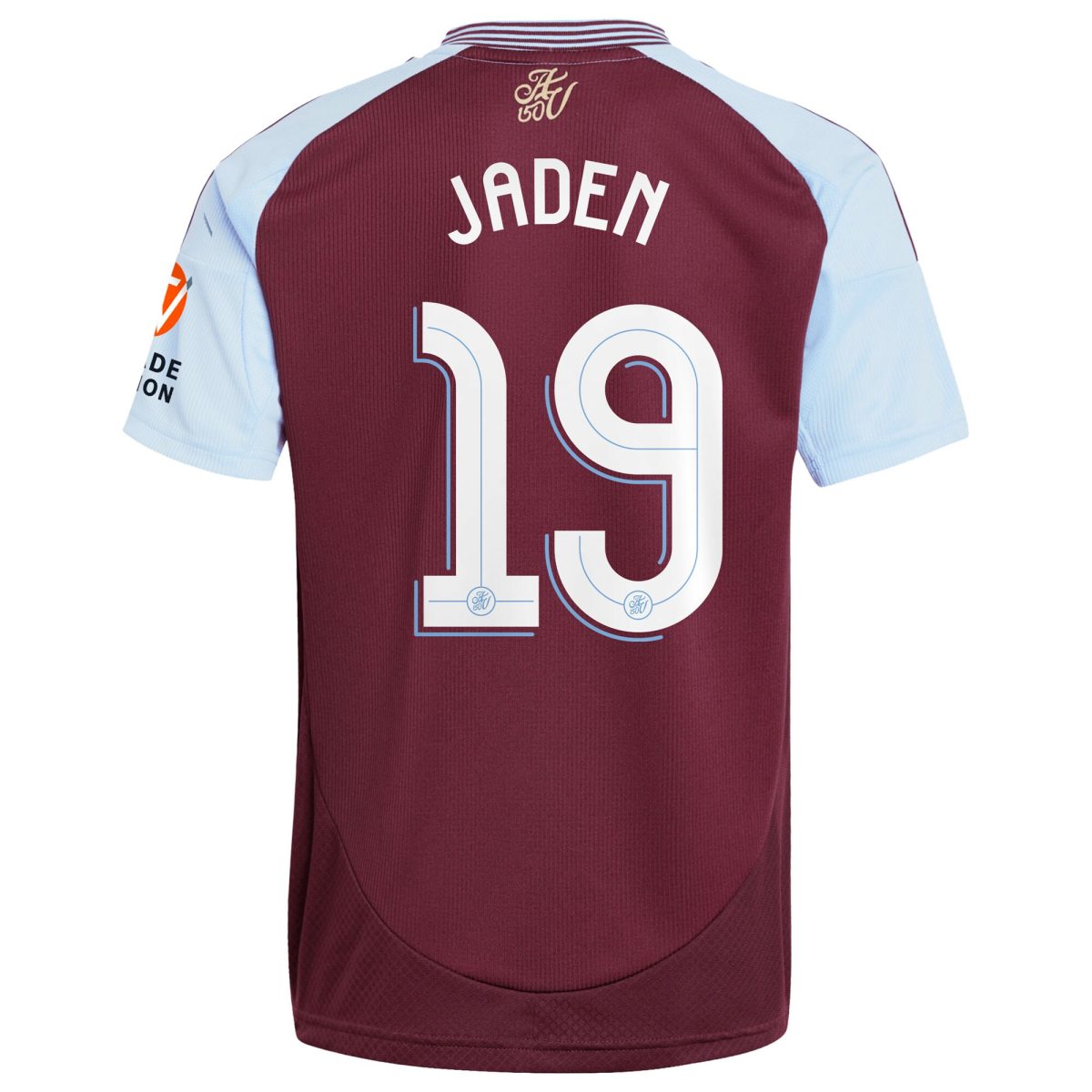 Aston Villa Shirts - aston villa adidas home shirt 2024-25 with jaden 19 cup printing Collection of Official Fan Gear