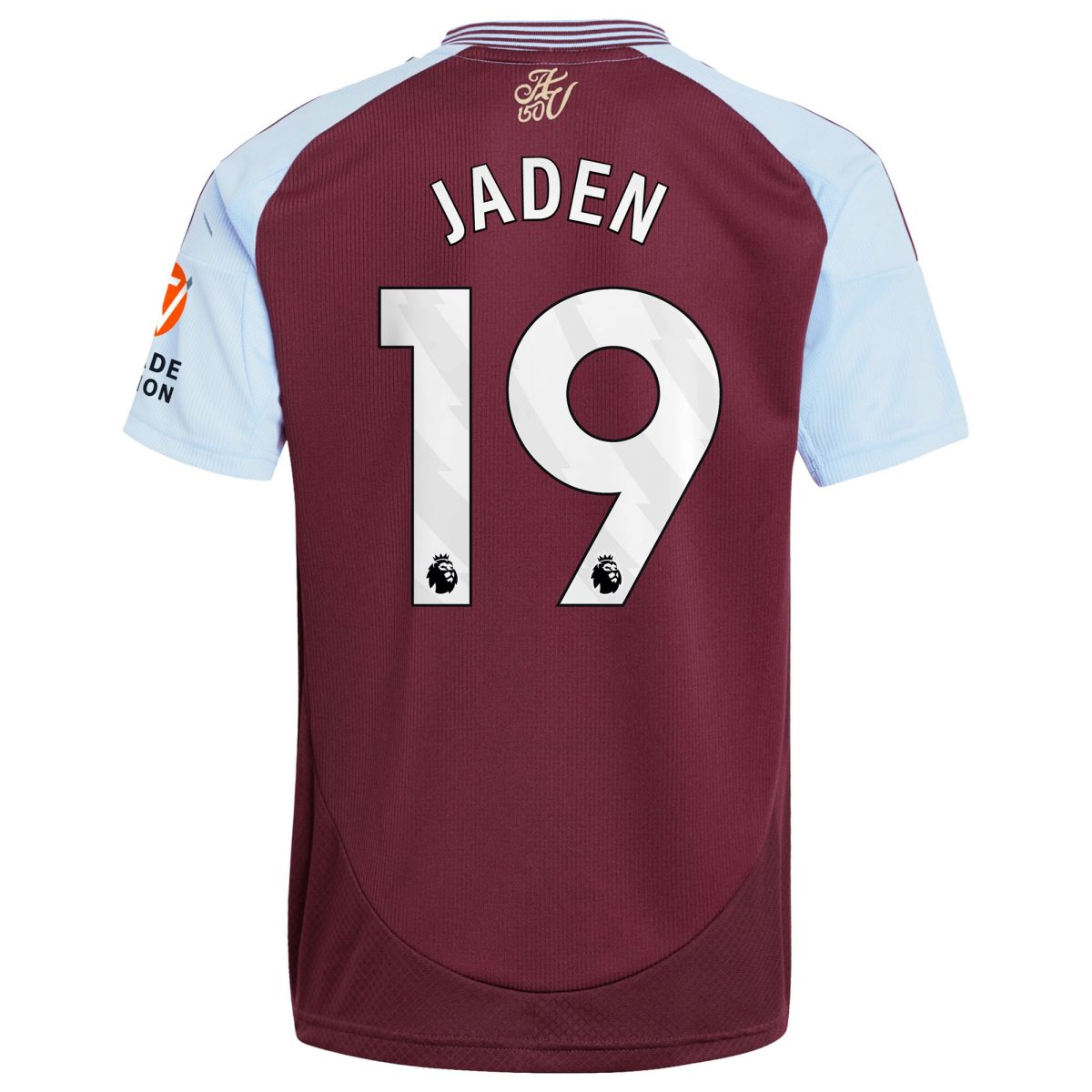 Aston Villa Shirts - aston villa adidas home shirt 2024-25 with jaden 19 printing Collection of Official Fan Gear
