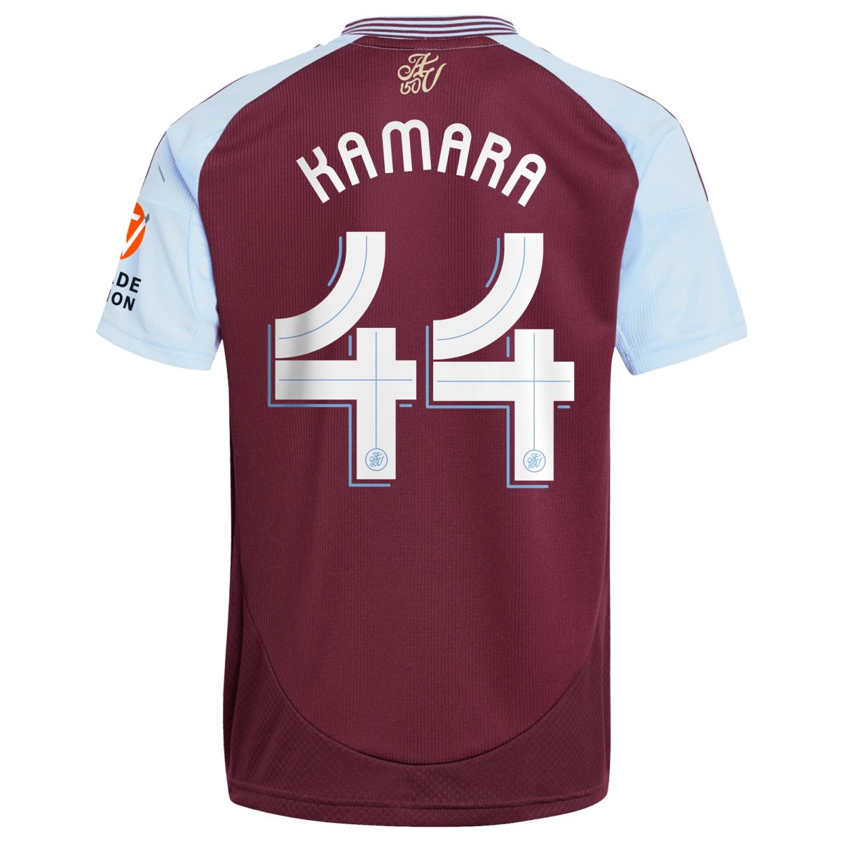 Aston Villa Shirts - aston villa adidas home shirt 2024-25 with kamara 44 cup printing Collection of Official Fan Gear