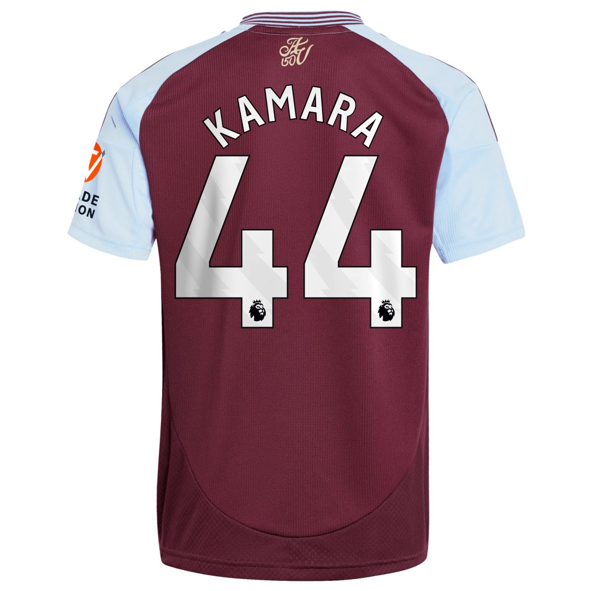 Aston Villa Shirts - aston villa adidas home shirt 2024-25 with kamara 44 printing Collection of Official Fan Gear