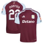 Aston Villa Shirts - aston villa adidas home shirt 2024-25 with maatsen 22 cup printing Collection of Official Fan Gear
