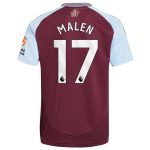 Aston Villa Shirts - aston villa adidas home shirt 2024-25 with malen 17 printing Collection of Official Fan Gear