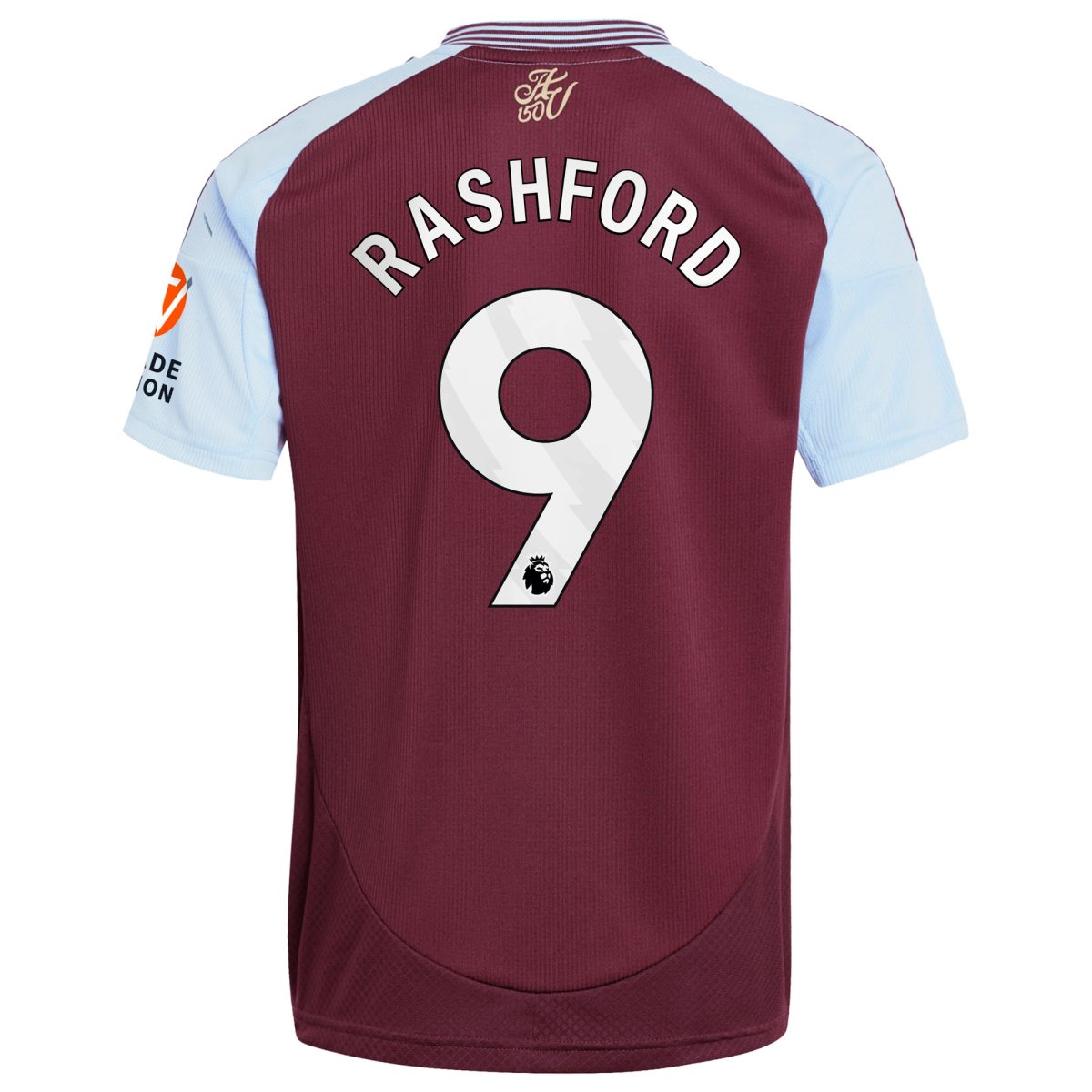 Aston Villa Shirts - aston villa adidas home shirt 2024-25 with rashford 9 printing Collection of Official Fan Gear
