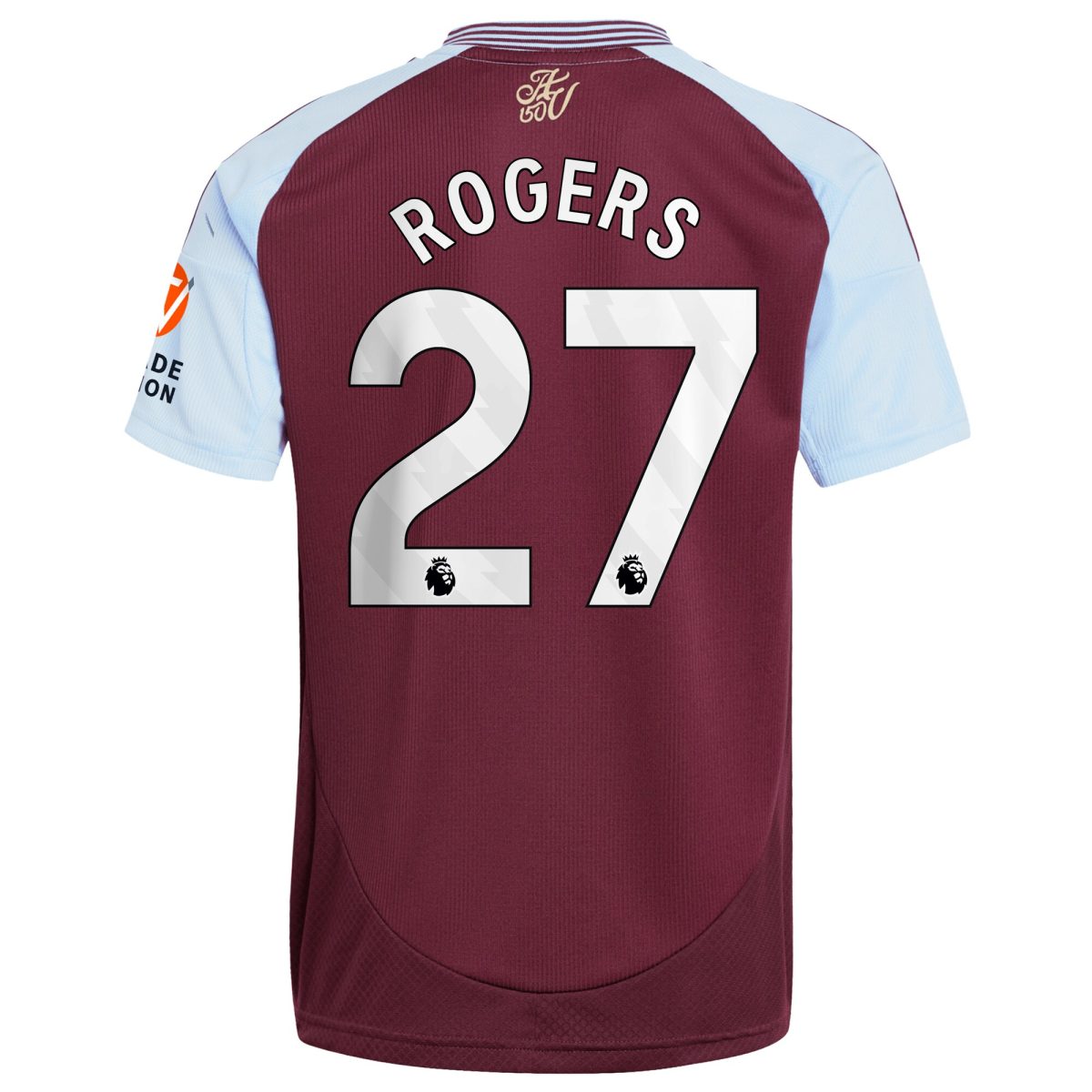Aston Villa Shirts - aston villa adidas home shirt 2024-25 with rogers 27 printing Collection of Official Fan Gear