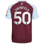 Aston Villa Shirts - aston villa adidas home shirt 2024-25 with swinkels 50 printing Collection of Official Fan Gear