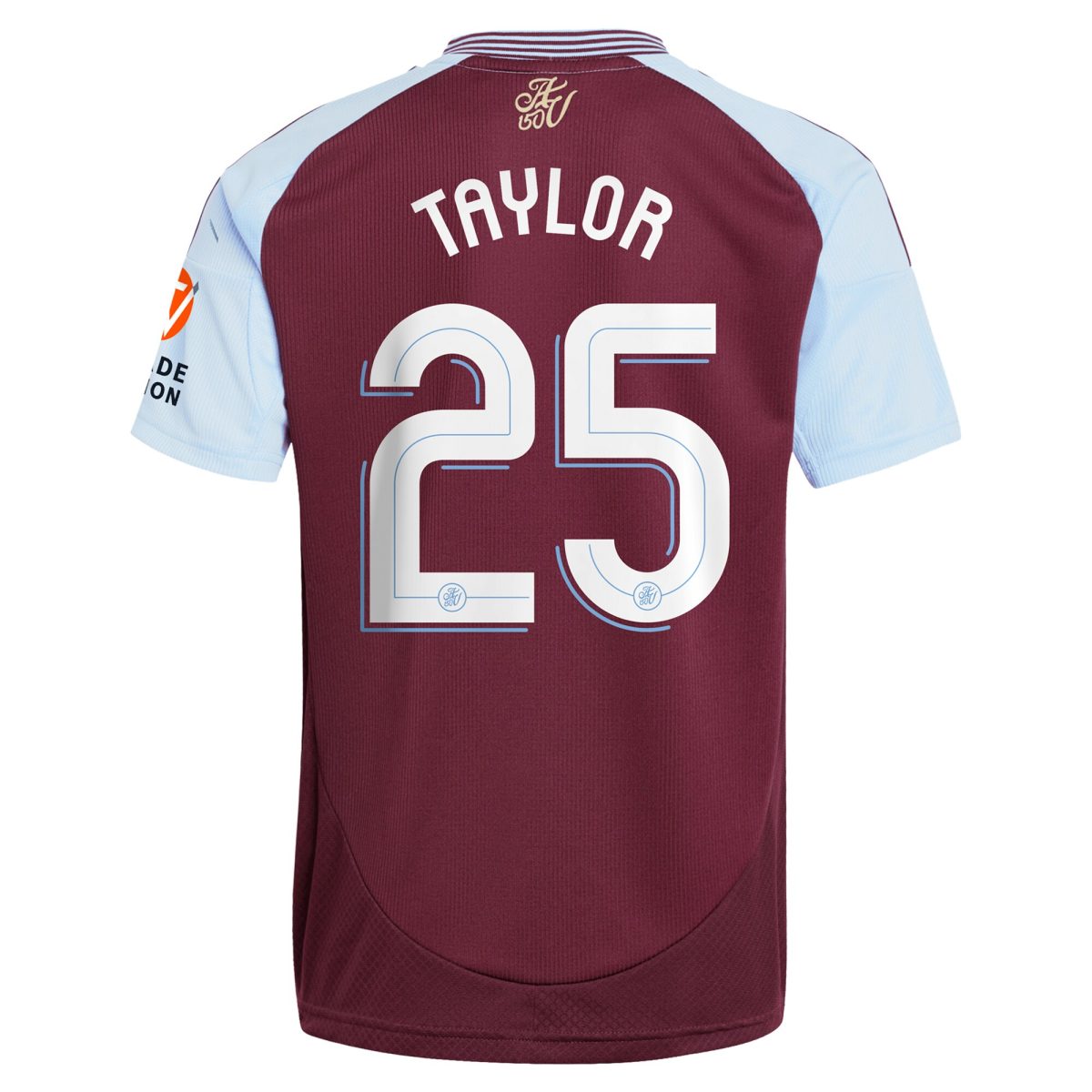 Aston Villa Shirts - aston villa adidas home shirt 2024-25 with taylor 25 cup printing Collection of Official Fan Gear