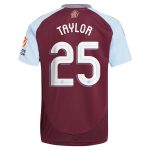 Aston Villa Shirts - aston villa adidas home shirt 2024-25 with taylor 25 cup printing Collection of Official Fan Gear