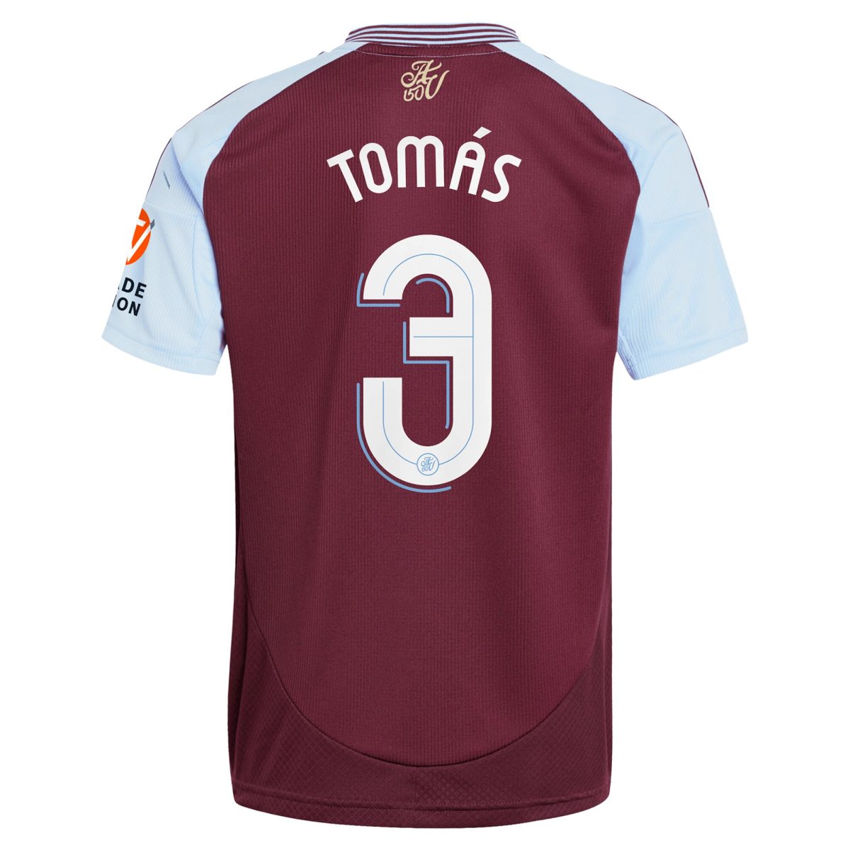 Aston Villa Shirts - aston villa adidas home shirt 2024-25 with tomás 3 cup printing Collection of Official Fan Gear