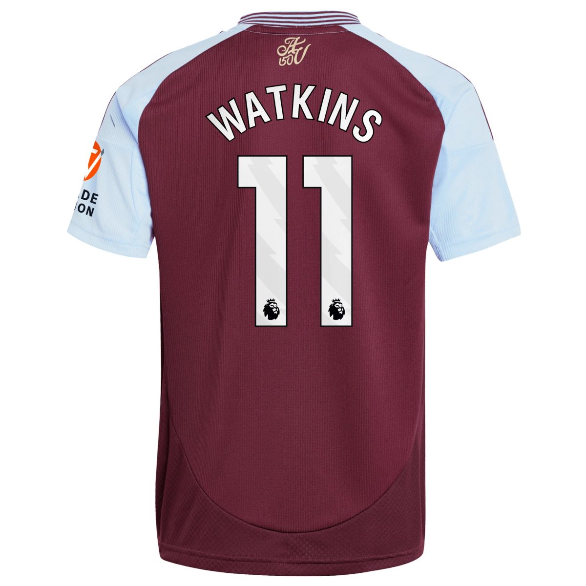 Aston Villa Shirts - aston villa adidas home shirt 2024-25 with watkins 11 printing Collection of Official Fan Gear