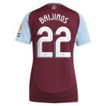 Aston Villa Shirts - aston villa adidas home shirt 2024-25 – womens with baijings 22 cup printing Collection of Official Fan Gear