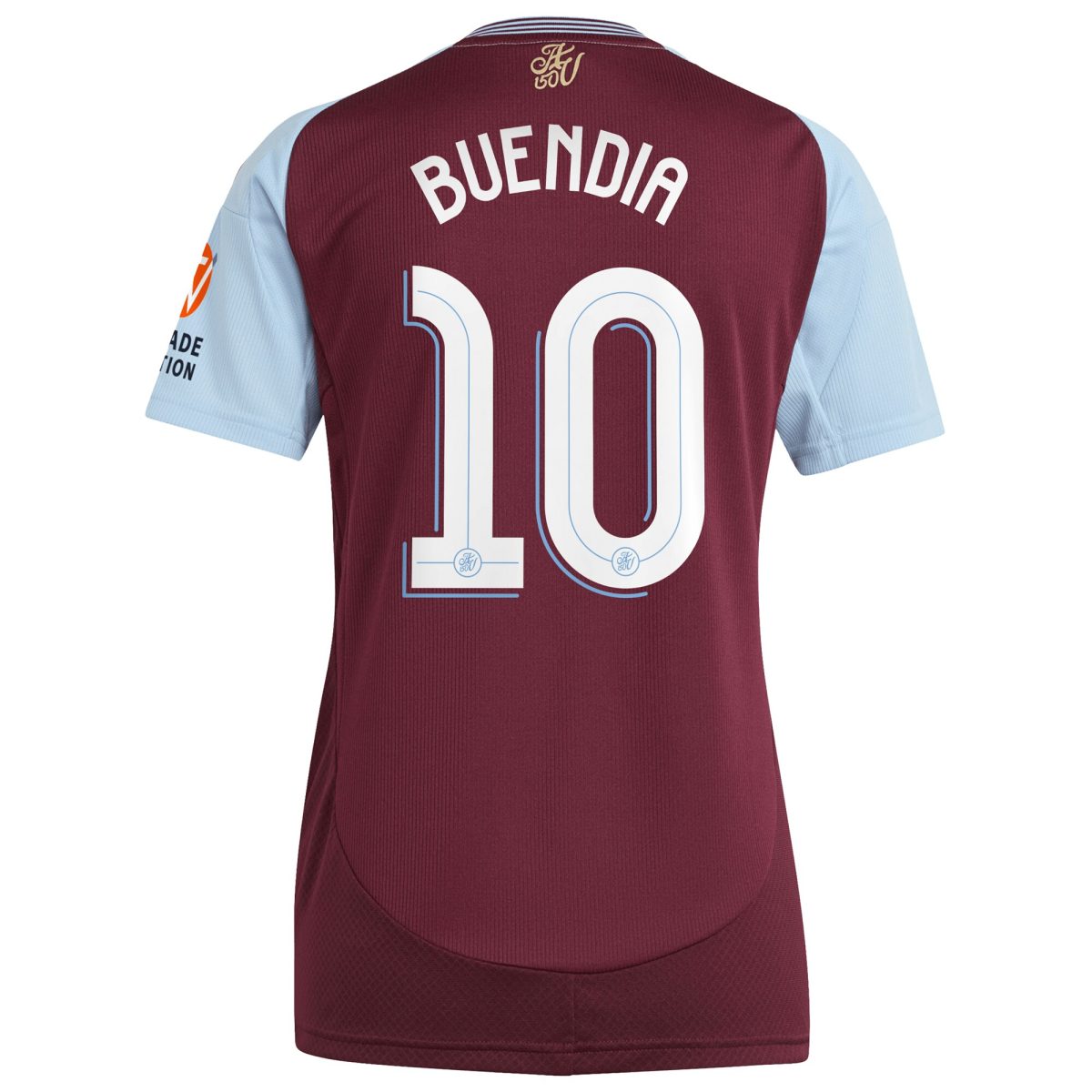 Aston Villa Shirts - aston villa adidas home shirt 2024-25 – womens with buendia 10 cup printing Collection of Official Fan Gear