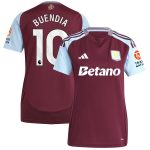 Aston Villa Shirts - aston villa adidas home shirt 2024-25 – womens with buendia 10 printing Collection of Official Fan Gear