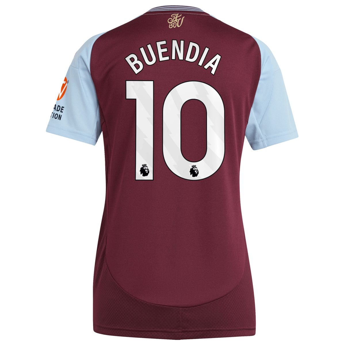 Aston Villa Shirts - aston villa adidas home shirt 2024-25 – womens with buendia 10 printing Collection of Official Fan Gear