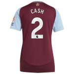 Aston Villa Shirts - aston villa adidas home shirt 2024-25 – womens with cash 2 printing Collection of Official Fan Gear