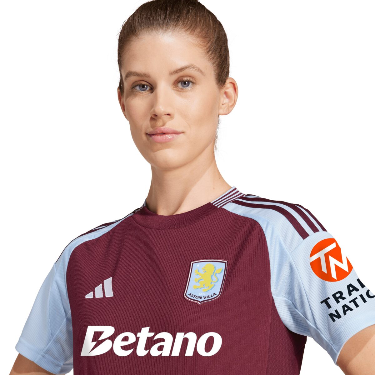 Aston Villa Shirts - aston villa adidas home shirt 2024-25 – womens with custom printing Collection of Official Fan Gear
