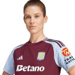 Aston Villa Shirts - aston villa adidas home shirt 2024-25 – womens with custom printing Collection of Official Fan Gear