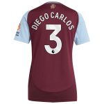 Aston Villa Shirts - aston villa adidas home shirt 2024-25 – womens with diego carlos 3 printing Collection of Official Fan Gear
