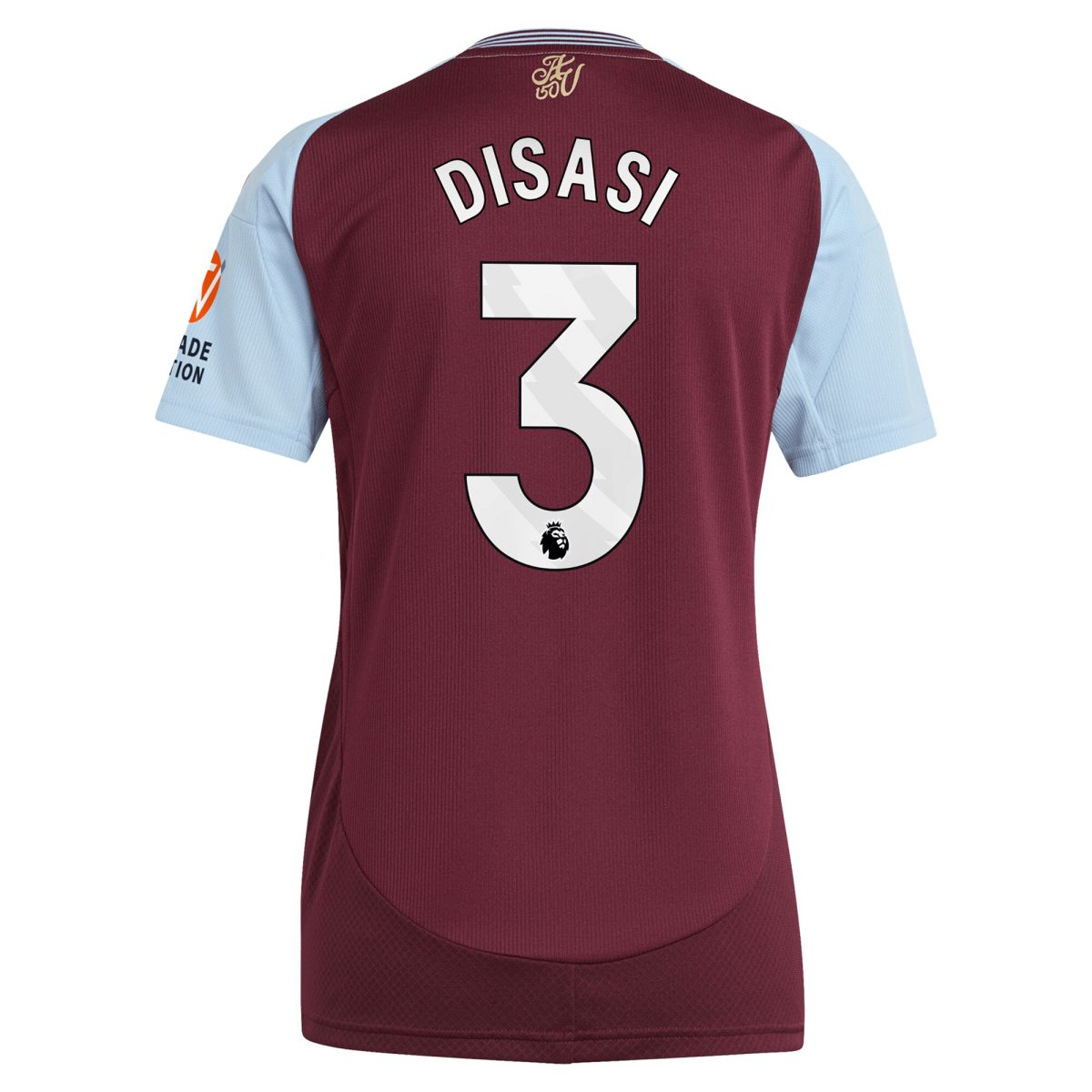 Aston Villa Shirts - aston villa adidas home shirt 2024-25 – womens with disasi 3 printing Collection of Official Fan Gear